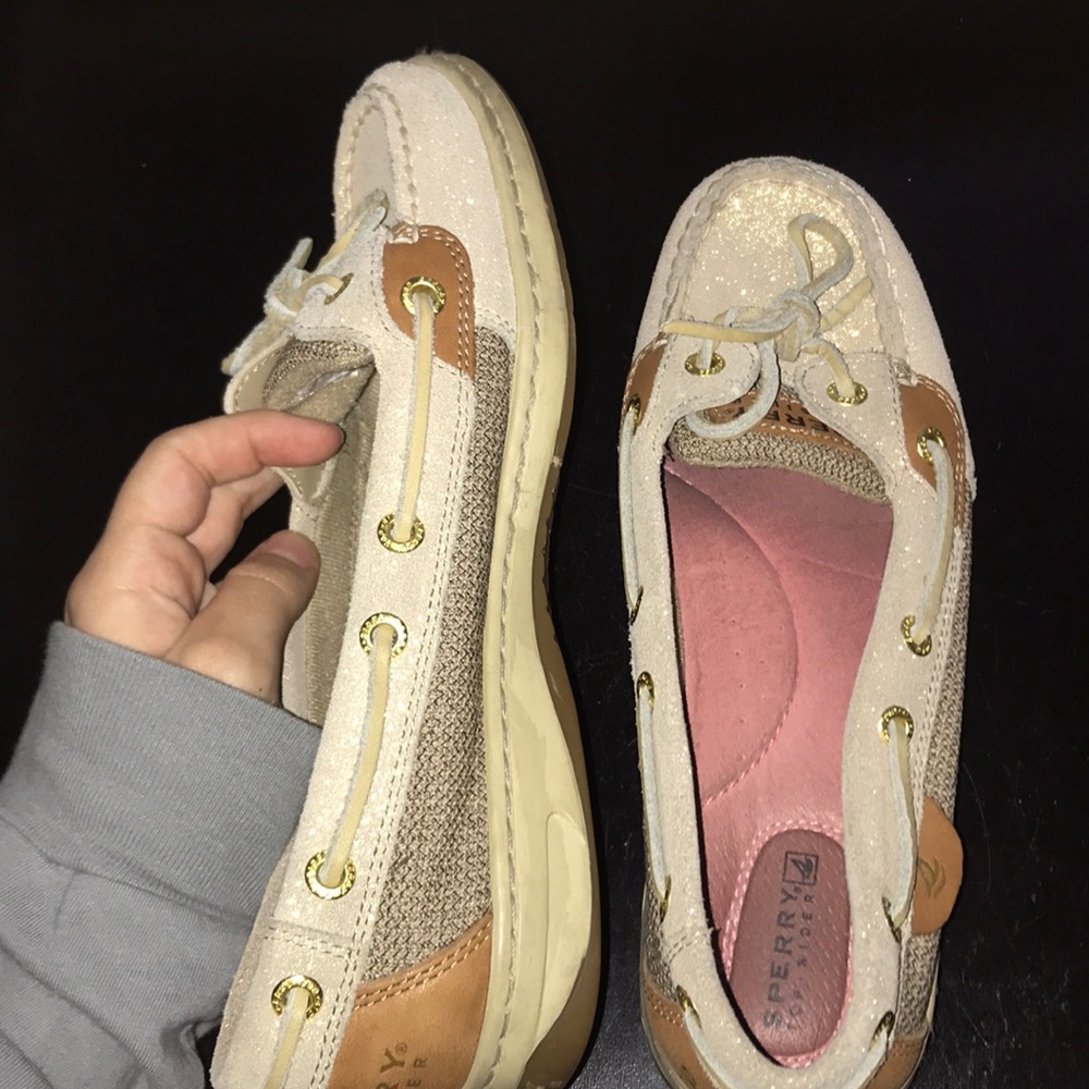 Tan sperry shoes